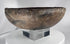 Large Pre-Columbian pottery bowl with burnished surface and traditional hand-crafted construction
