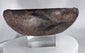 Archaeological earthenware bowl from ancient Central or South America with rim lug decoration
