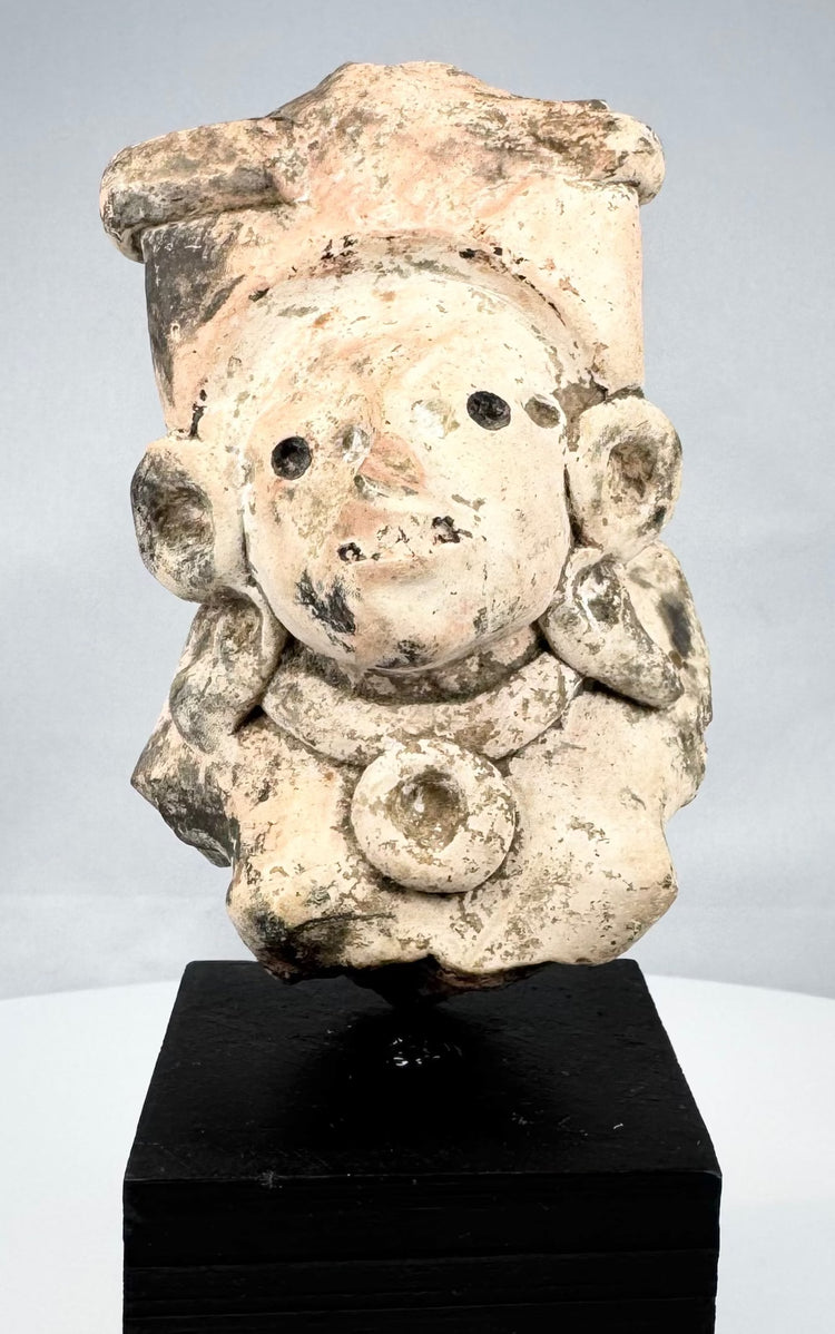 Pre-Columbian Gulf Coast terracotta fragment likely from a larger ritual sculpture