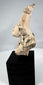 Pre-Columbian terracotta upper figure mounted on a modern custom display stand