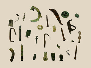 Fragmentos de artefactos de la antigua Roma | Siglos I-XII d. C.