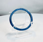 Ancient Roman glass bracelet crafted from vibrant cobalt-blue glass and preserved in complete condition.