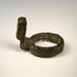 Ancient Roman locking ring key with compact bronze construction and recognizable toothed key terminal