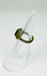 Roman Imperial bronze ring with deep patina and inset carved red glass intaglio