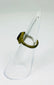 Roman Imperial bronze ring with deep patina and inset carved red glass intaglio