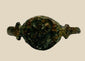 Ancient Roman cast bronze seal ring, 1st–3rd Century CE, featuring an engraved hippocampus on the bezel. Symbolic of Neptune and Roman maritime power, used as a personal seal and adornment. Developed patina reflects age and authenticity, with the bezel design well-preserved despite a broken band.