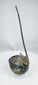 Ancient Roman ritual or serving ladle with hemispherical bowl and flat handle