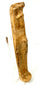 Angled view of weathered Roman terracotta artifact with textured surface and raised features