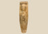 Ancient Roman fertility pottery figure, circa 1st–3rd century CE, carved terracotta form with faint human features and aged surface patina.