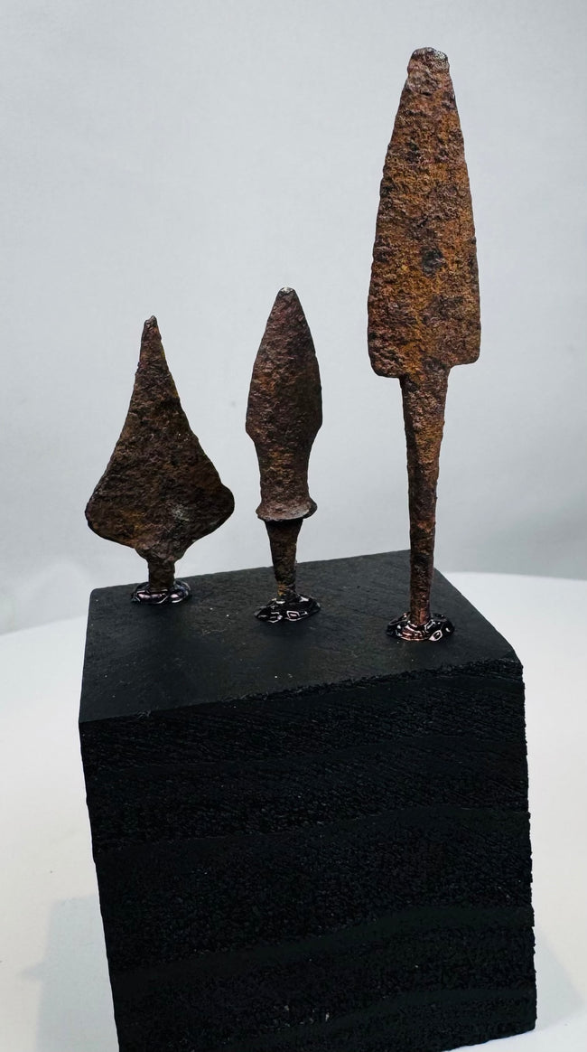 Ancient Eastern Mediterranean projectile point collection with integral tangs
