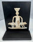 Roman Syrian Jupiter Heliopolitanus figure with tall headdress and openwork design