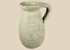 Ancient Roman North African terracotta pitcher from modern Tunisia with ribbed body and loop handle.