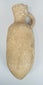 Close-up of the neck and handle of an ancient Mediterranean terracotta vessel with centuries of natural weathering.