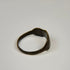 Early Byzantine silver ring with three oval motifs arranged in a symmetrical decorative pattern