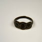 Late Roman silver ring with clustered oval decoration reflecting ancient Eastern Mediterranean craftsmanship