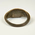 Ancient Late Roman silver signet ring with engraved sunburst motif, circa 200–500 CE