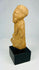 Ancient Sokoto terracotta figurine—right side profile on black display base, early West African sculpture 500–200 CE.