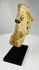 Classical theater mask fragment in terracotta reflecting expressive Greek and Roman dramatic traditions.