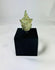Antique bronze Buddha head elongated earlobes pointed ushnisha green patina