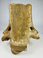 Pre-Columbian ceremonial terracotta head showing elite headdress