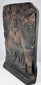 Distressed Baroque wood carving with surviving gilding, darkened surface coatings, chips and devotional wear