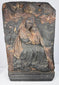 Baroque Marian relief showing the Virgin enthroned with Christ Child beneath a crown supported by two winged angels