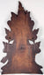 Antique Swiss or southern German woodcarving with pineapple-like central fruit, pomegranate forms and carved basket latticework