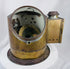 Early 20th century nautical binnacle featuring liquid compass and maritime brass construction