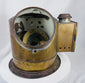 Early 20th century nautical binnacle featuring liquid compass and maritime brass construction