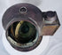 Heavy brass marine binnacle compass with hinged access door and glass compass display