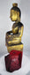 Traditional Shan (Tai Yai) Buddha sculpture from Myanmar in seated meditation posture.