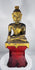 Burmese Shan-style Buddha figure displaying the Earth Witness gesture and aged patina.