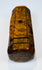 Early-to-mid 19th-century walnut snuff box with canted rectangular body, hinged lid, and historic surface wear.