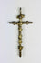 Colgante de crucifijo católico antiguo | Plata fundida con dorado | Sur de Europa | Circa 1780-1820