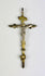 Colgante de crucifijo católico antiguo | Plata fundida con dorado | Sur de Europa | Circa 1780-1820