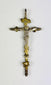 Colgante de crucifijo católico antiguo | Plata fundida con dorado | Sur de Europa | Circa 1780-1820