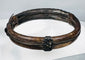 Chinese Qing Dynasty bracelet with bent bamboo bands and applied relief decoration