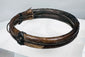 Antique Chinese bracelet combining natural bamboo with elaborate metalwork