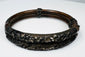 Nineteenth-century Chinese bamboo bracelet with scrolling foliate ornament