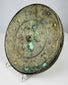 Tang Dynasty style bronze mirror featuring sea life and scrolling motifs