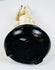 Underside view of the ebonized wooden base supporting the Zhang Guolao figure