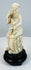 Chinese Zhang Guolao sculpture with incised beard and stained robe details