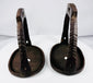 Hand-forged iron cavalry stirrups from imperial China, circa 18th–19th century