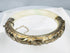 Chinese export-market bracelet combining polished hardstone with repoussé silverwork