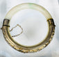 Early 20th-century Chinese silver-mounted hardstone bracelet with floral decoration