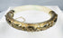 Chinese silver and jade bracelet with floral relief decoration and hinged clasp