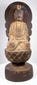 Chinese Buddhist Guanyin seated in meditation with hands arranged in dhyana mudra and flowing ceremonial robes