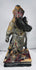 Chinese polychrome lacquer temple figure of Guan Gong in ceremonial armour