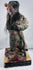 Late 19th to early 20th-century Guan Yu altar statue with surviving gilt decoration