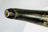 Natural animal horn powder horn with hand-finished surface and age wear